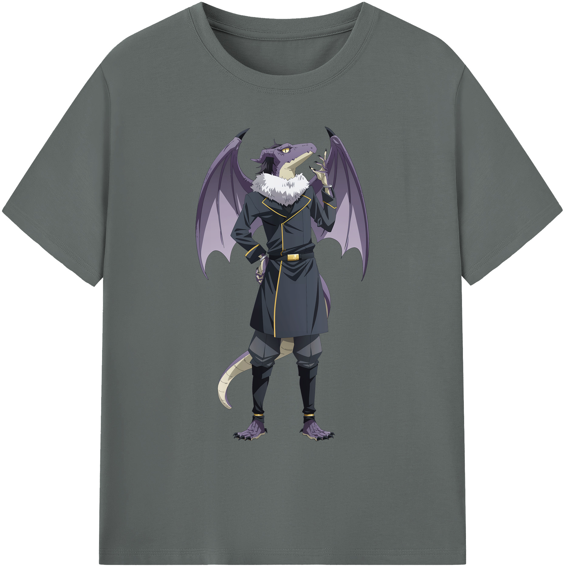 （画像用） 転スラ Regarding Reincarnated to Slime 綿100％ メンズ半袖Tシャツ｜肌触りやわらか＆通気性